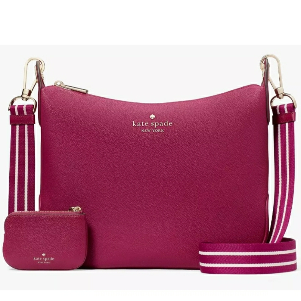 Kate Spade Pink Crossbody Bag with Gold Hardware